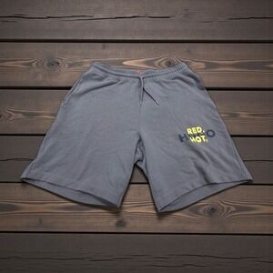 HUGO BOSS Red Hot Sweat Short Athleisure Gray Logo Drawstring Men's Shorts XL